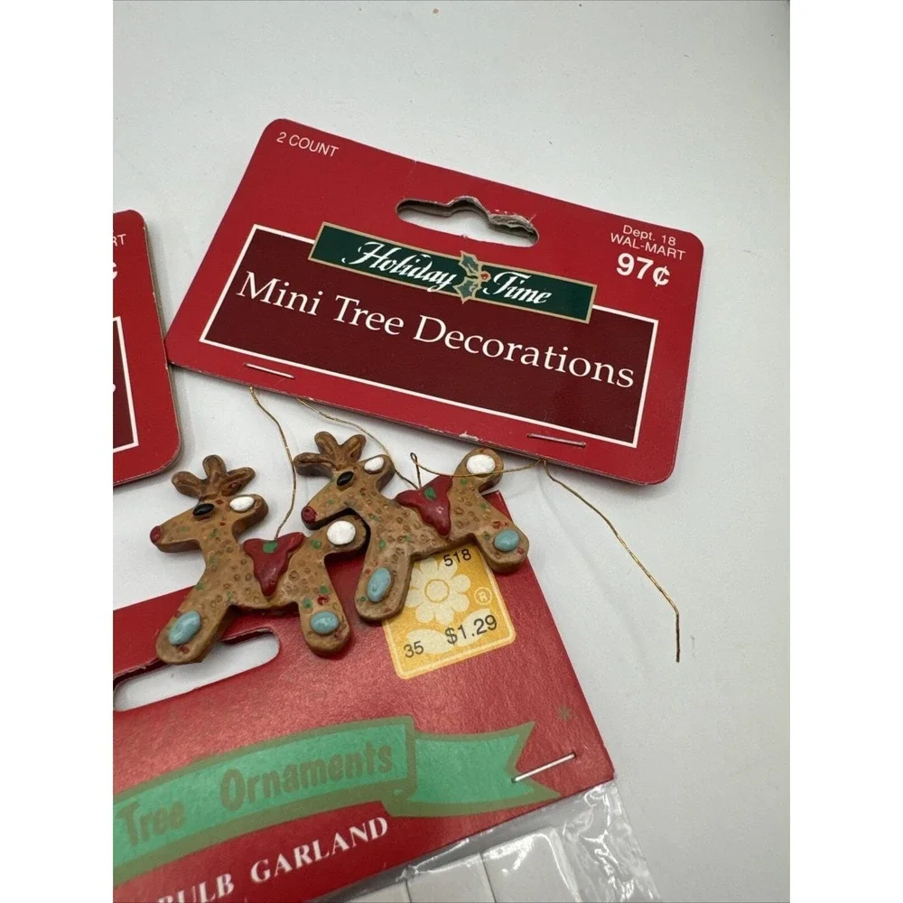 Vintage New Old Stock Mini Tree Christmas Decoration Ornaments‎ Topper Skirt